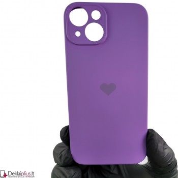Švelnus silikoninis dėklas - violetinis (Apple Iphone 14)